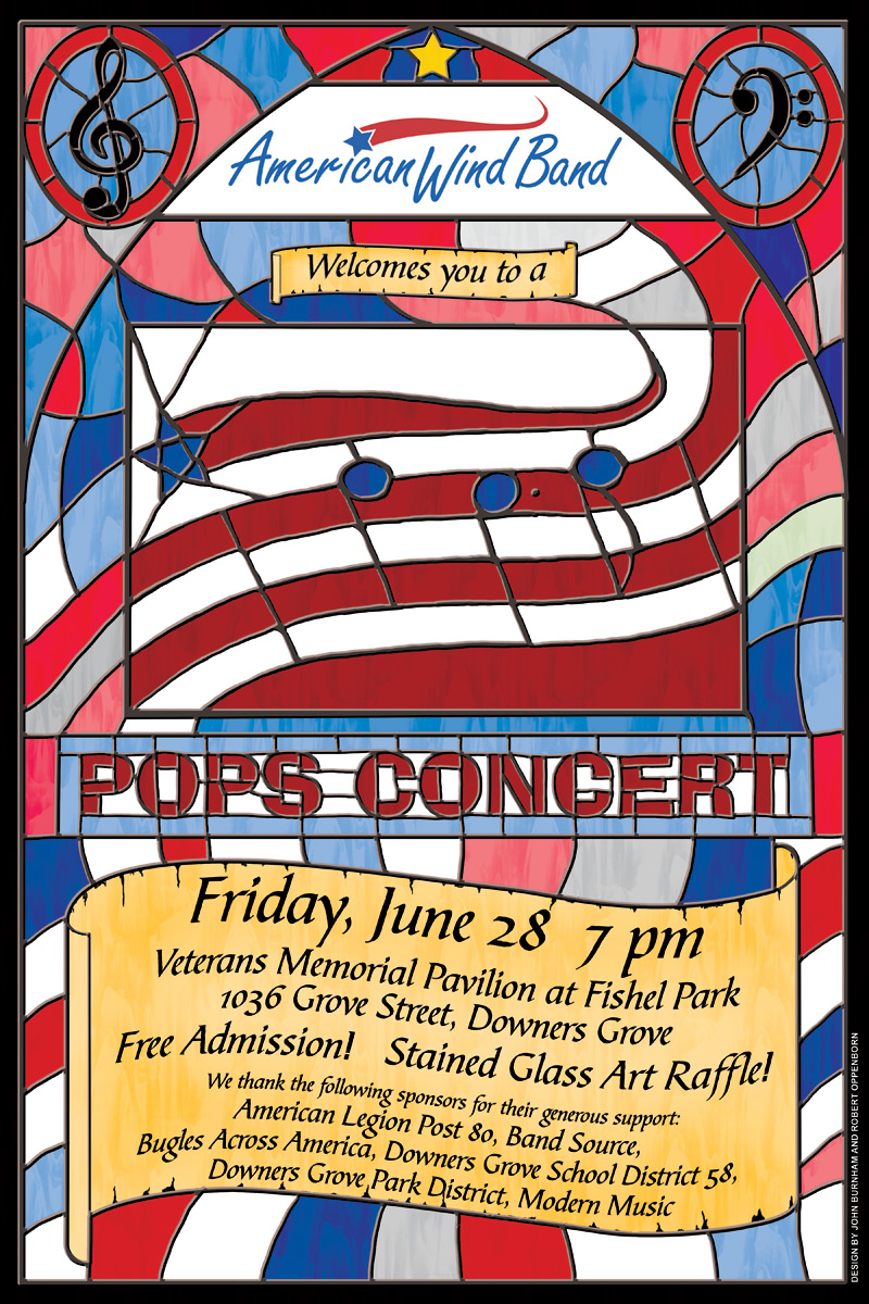American Wind Band 2013 Pops Concert Poster